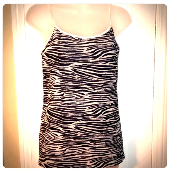 Zebra Print Tank Tops - Picture 3 of 5